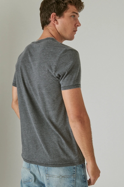 VENICE BURNOUT V-NECK TEE, image 4