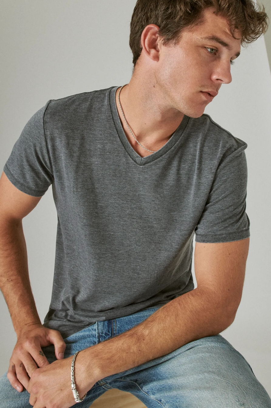VENICE BURNOUT V-NECK TEE, image 6