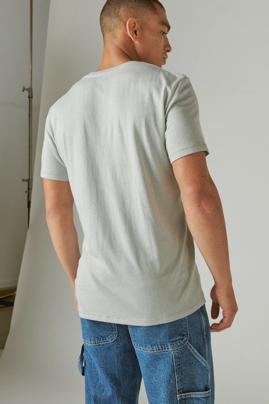 VENICE BURNOUT V-NECK TEE, image 4