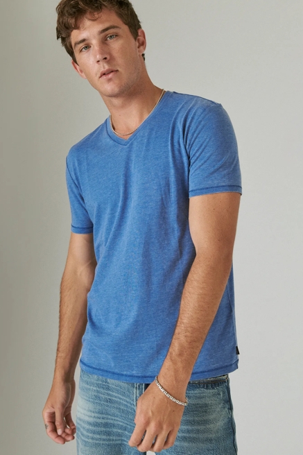 VENICE BURNOUT V-NECK TEE, image 1