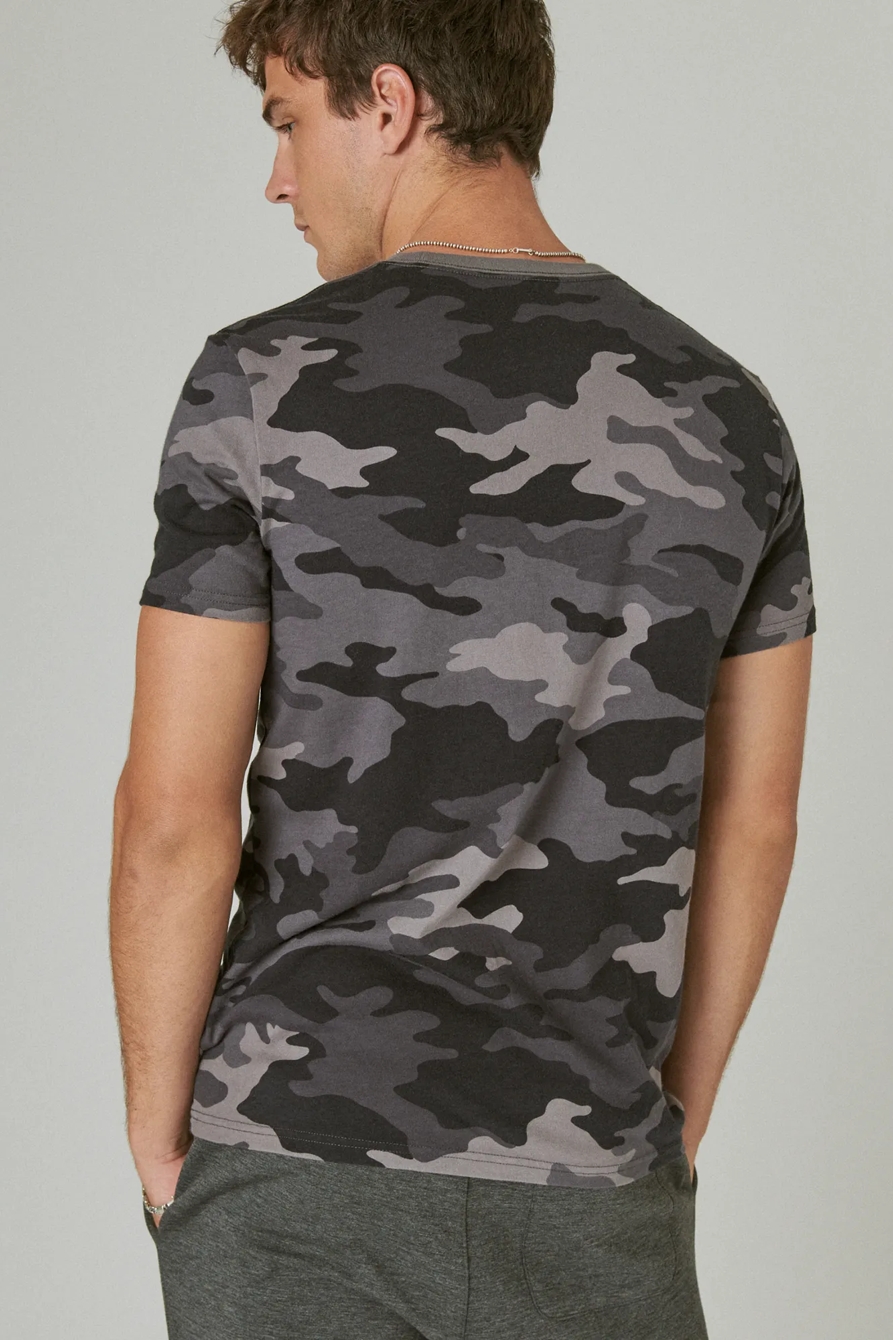 VENICE BURNOUT CAMO CREW NECK TEE, image 4