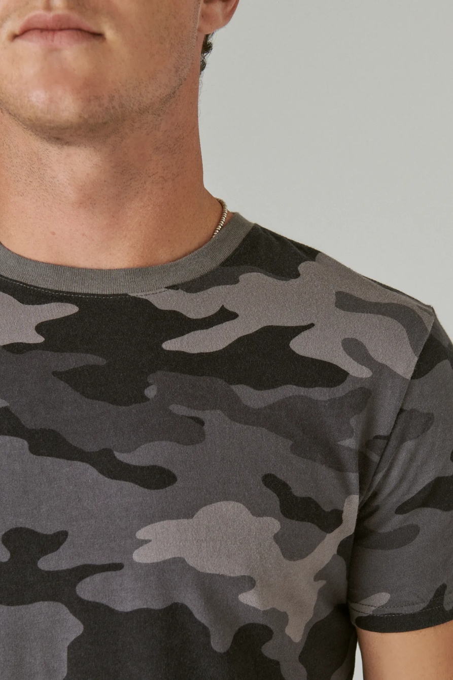 VENICE BURNOUT CAMO CREW NECK TEE, image 5
