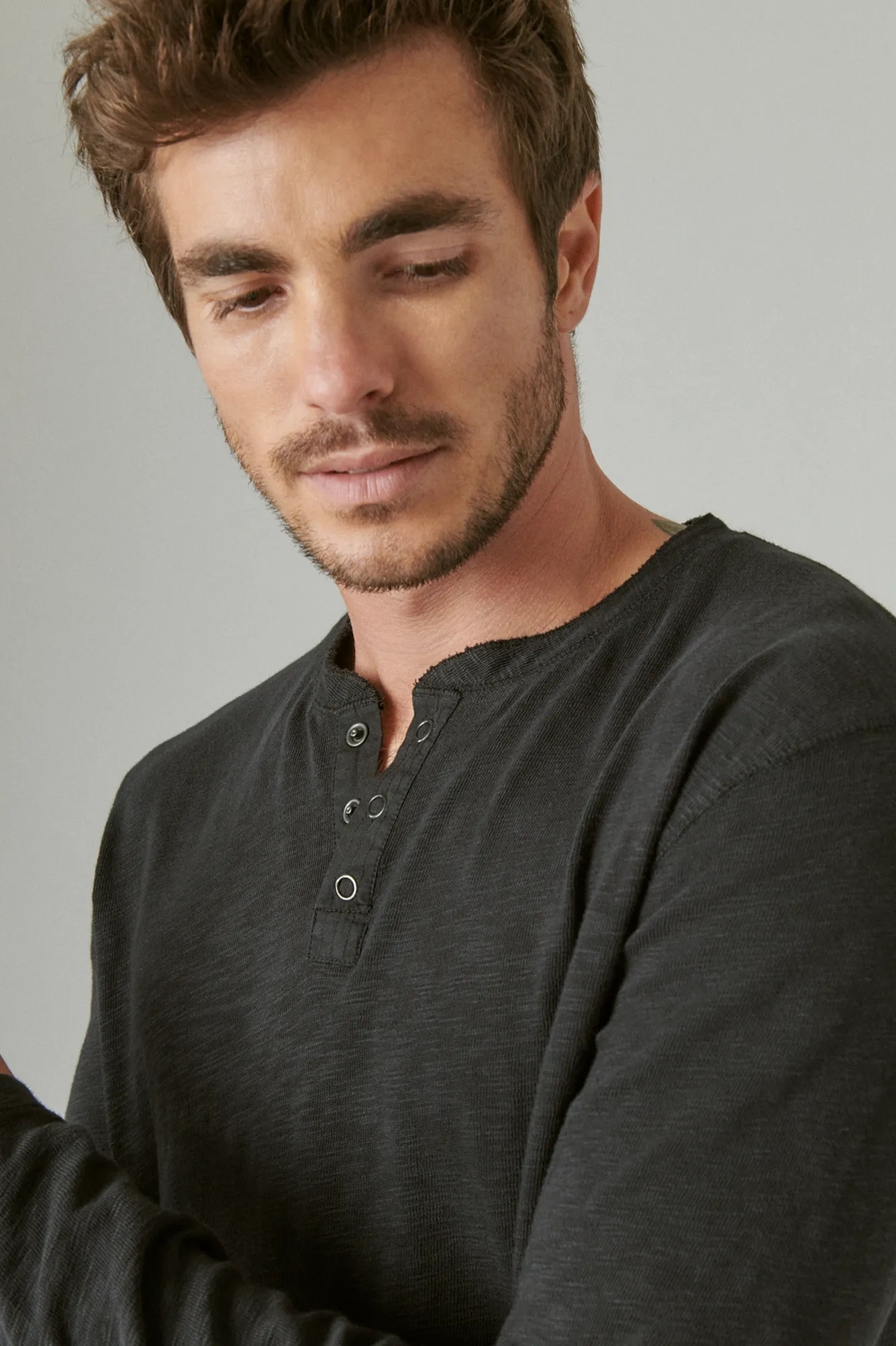 WASHED SNAP-BUTTON HENLEY, image 5