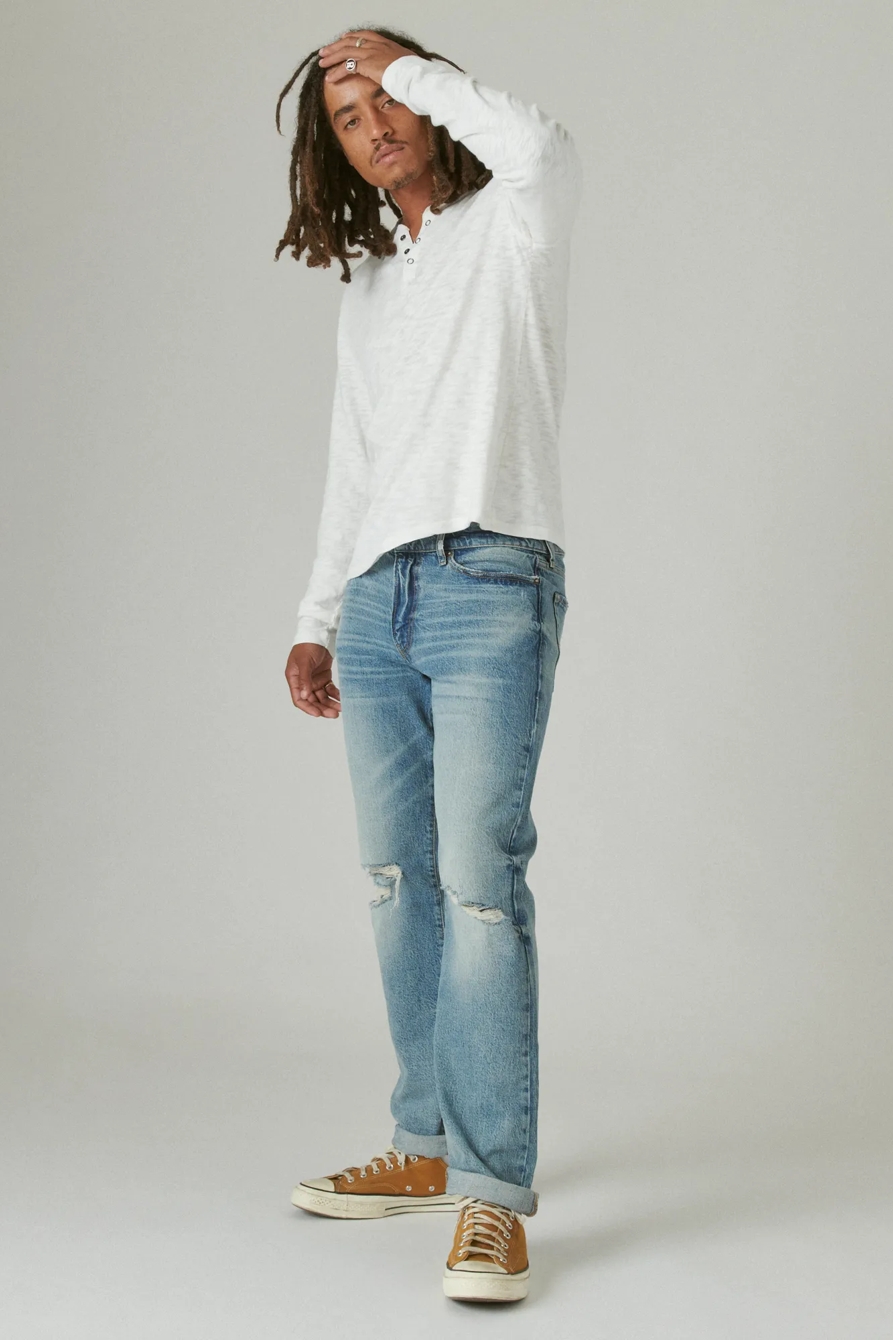 WASHED SNAP-BUTTON HENLEY, image 2