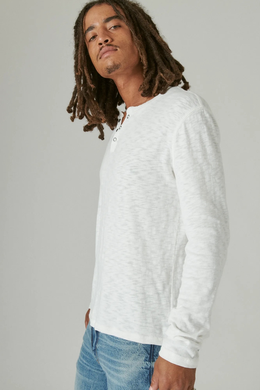 WASHED SNAP-BUTTON HENLEY, image 3