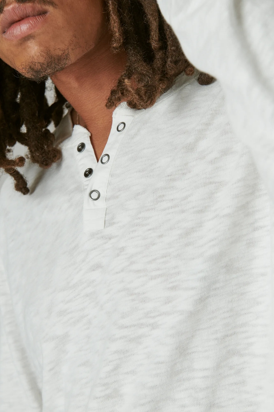 WASHED SNAP-BUTTON HENLEY, image 5