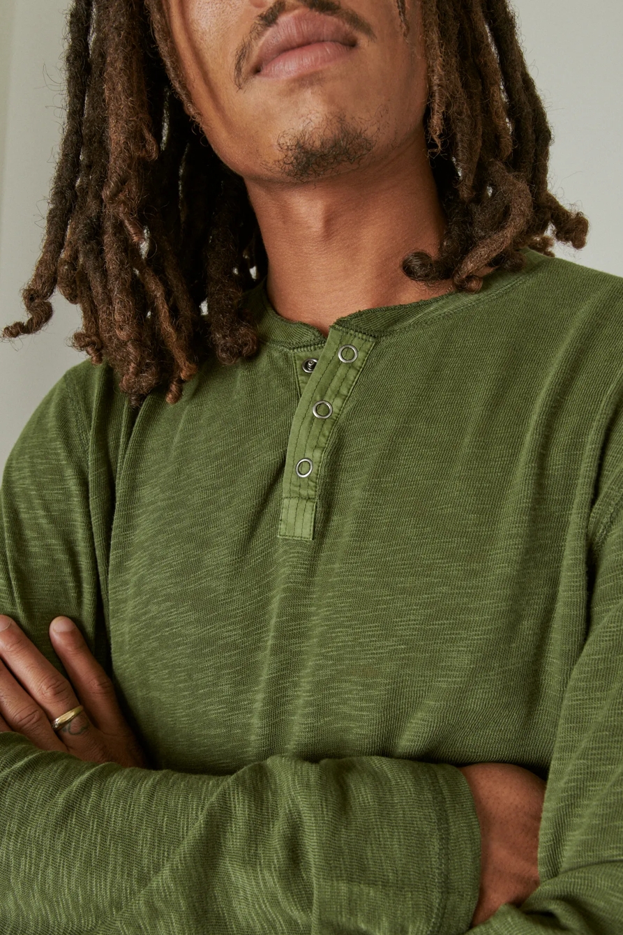 WASHED SNAP-BUTTON HENLEY, image 5