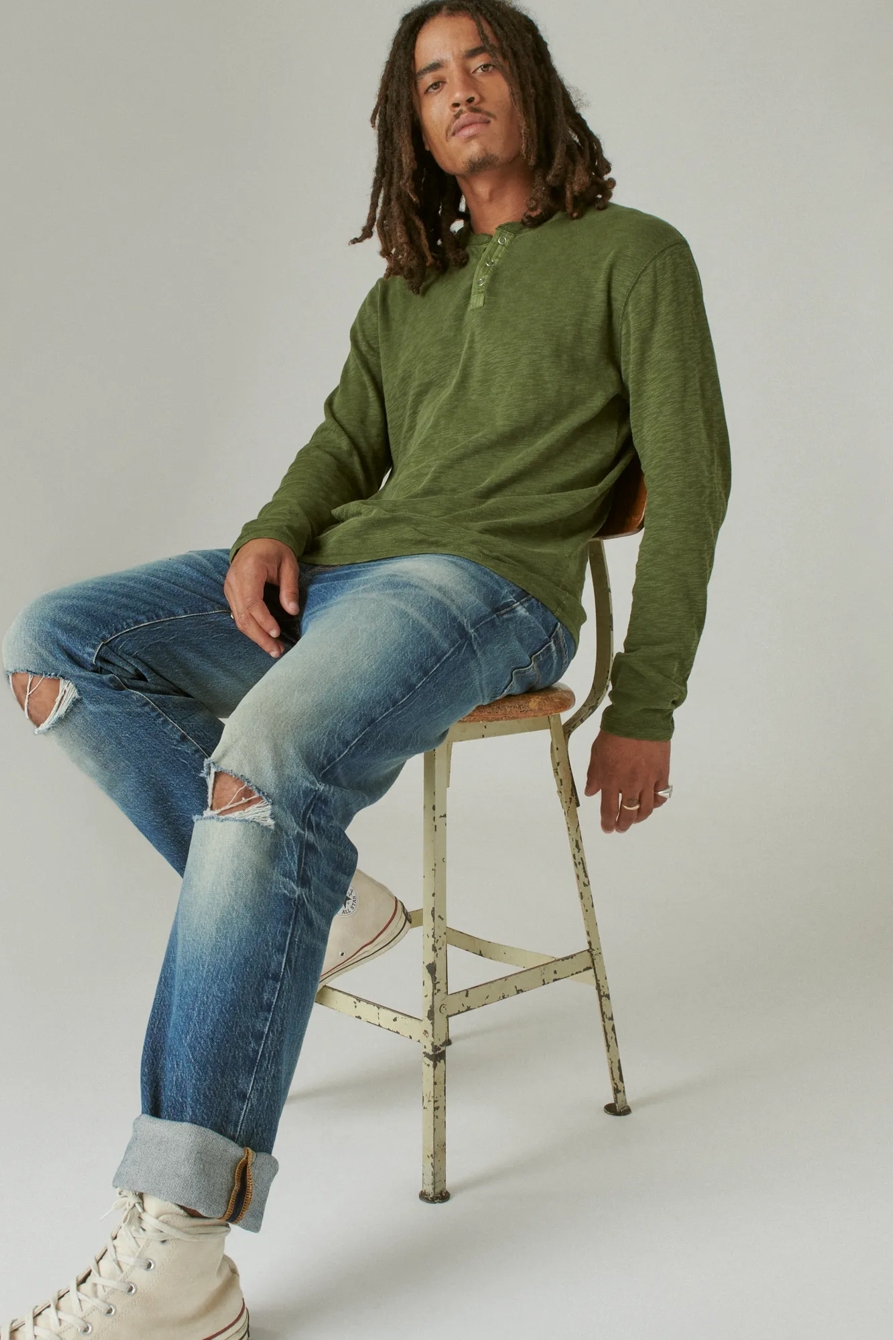 WASHED SNAP-BUTTON HENLEY, image 6
