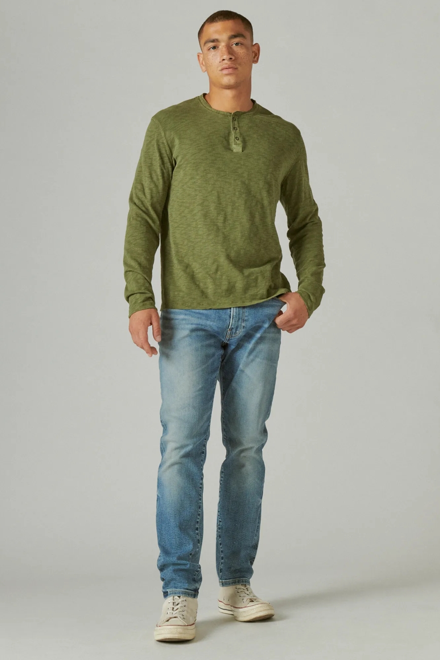 WASHED SNAP-BUTTON HENLEY, image 2