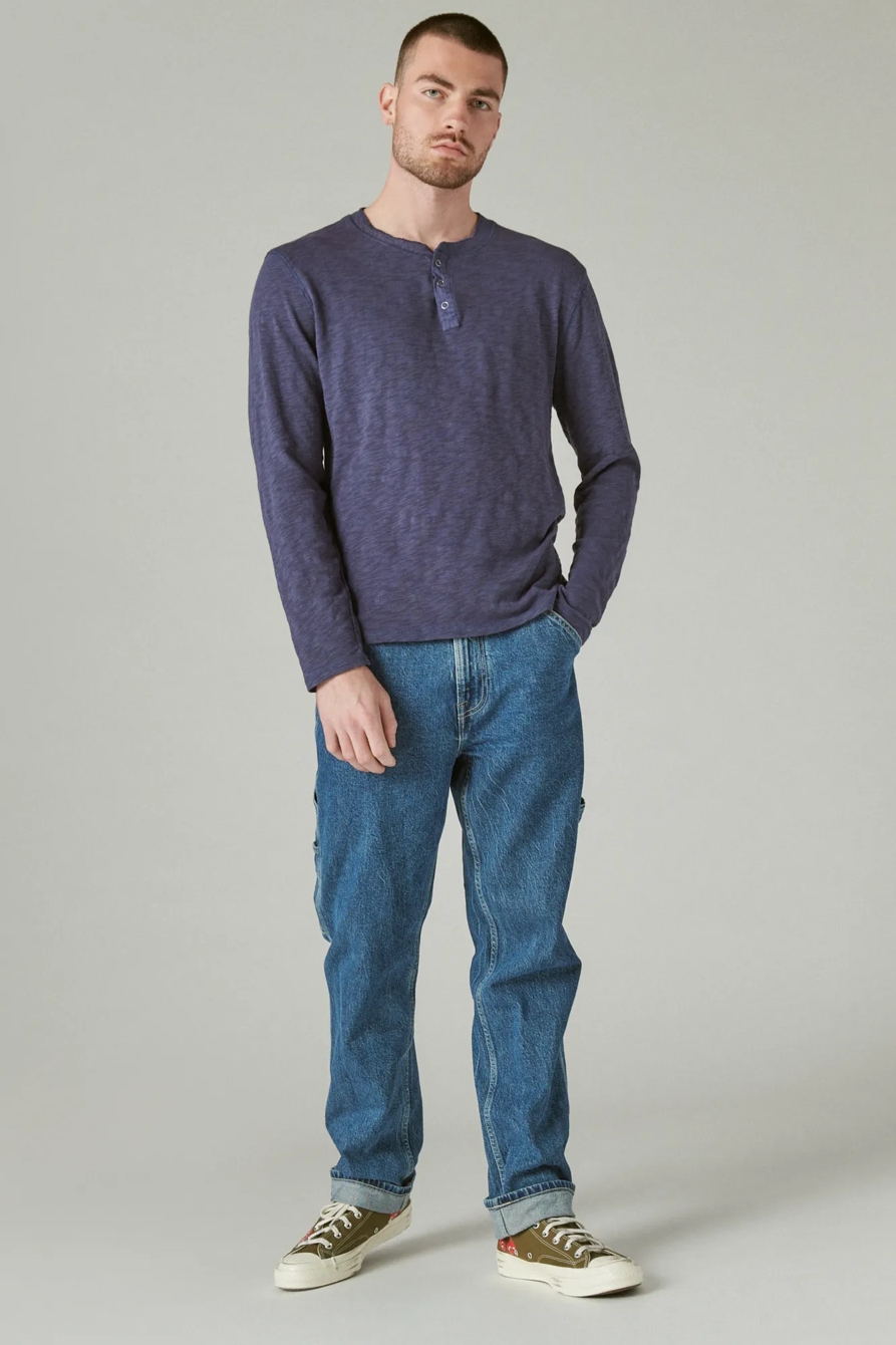 WASHED SNAP-BUTTON HENLEY, image 2