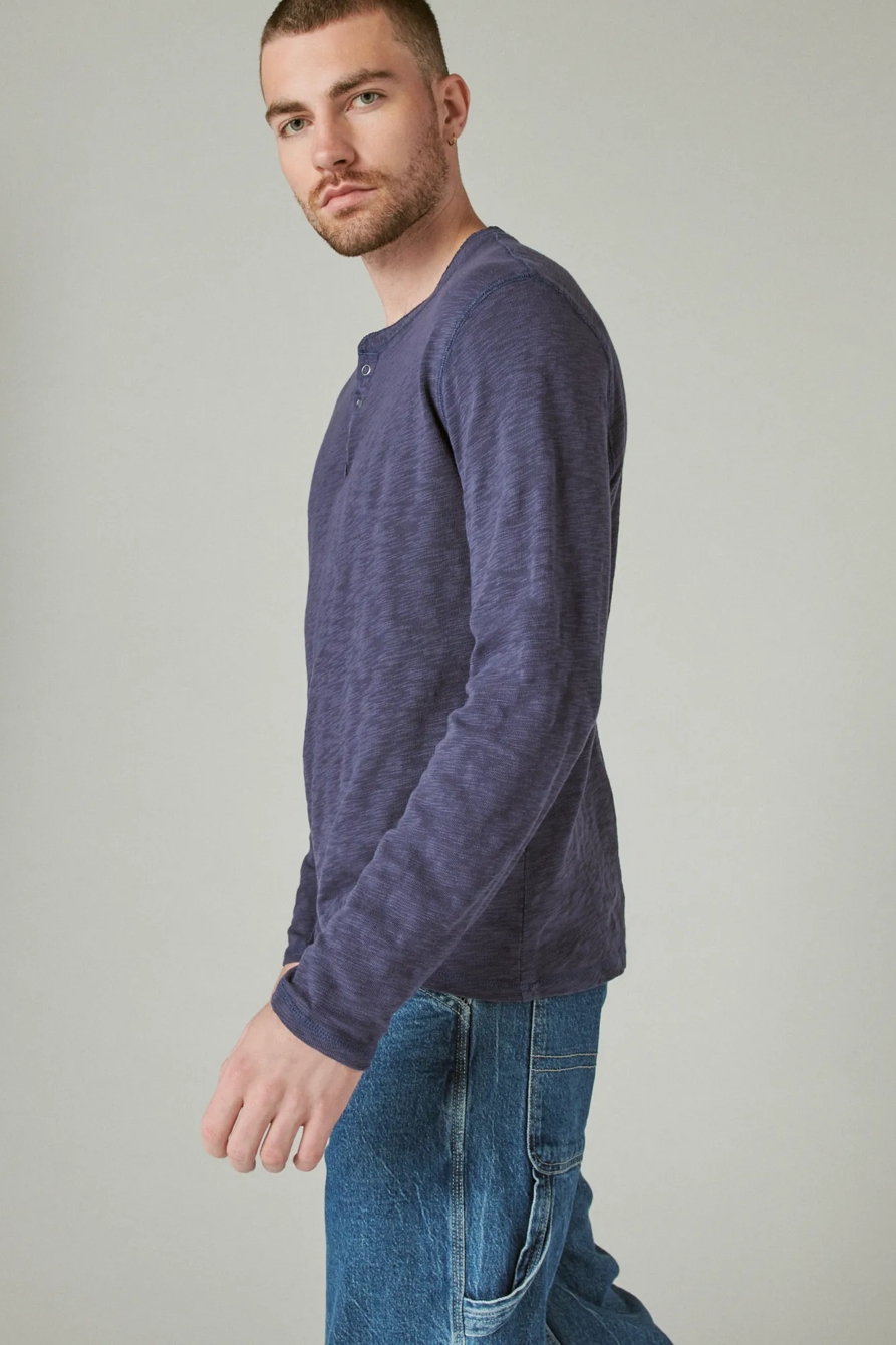 WASHED SNAP-BUTTON HENLEY, image 3