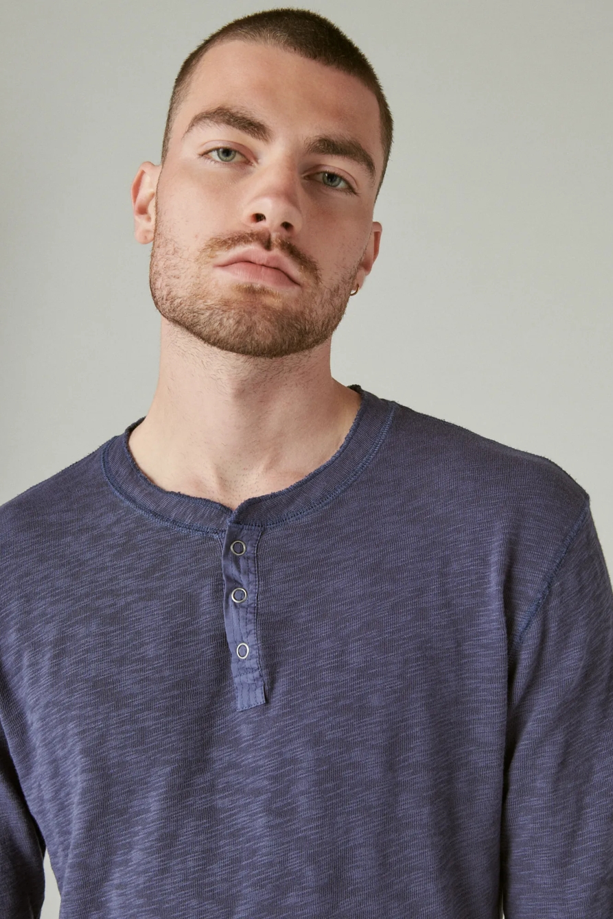 WASHED SNAP-BUTTON HENLEY, image 5