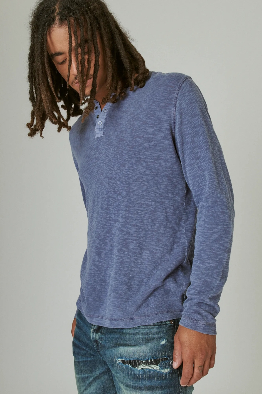 WASHED SNAP-BUTTON HENLEY, image 3