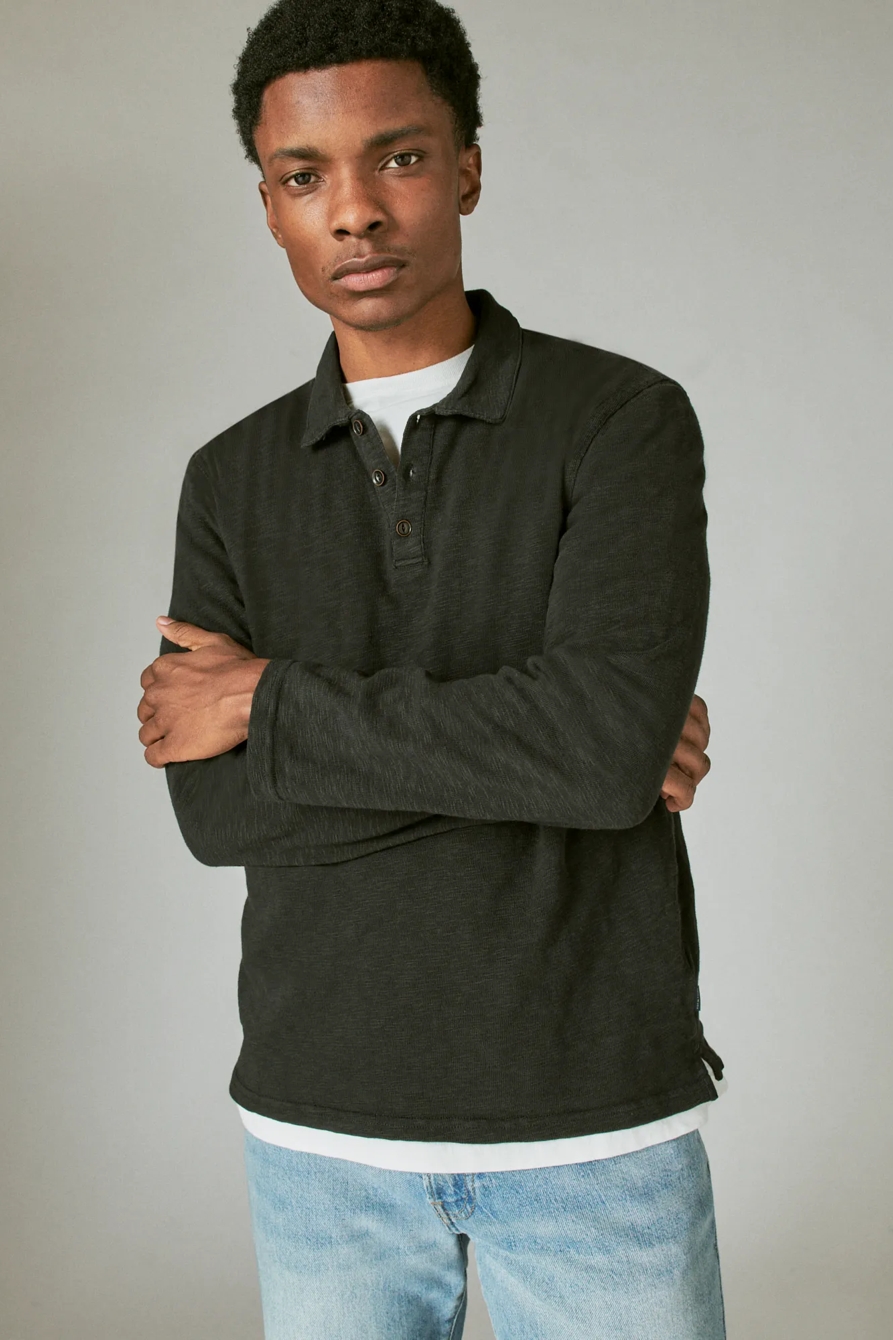WASHED LONG SLEEVE KNIT SHIRT, image 2