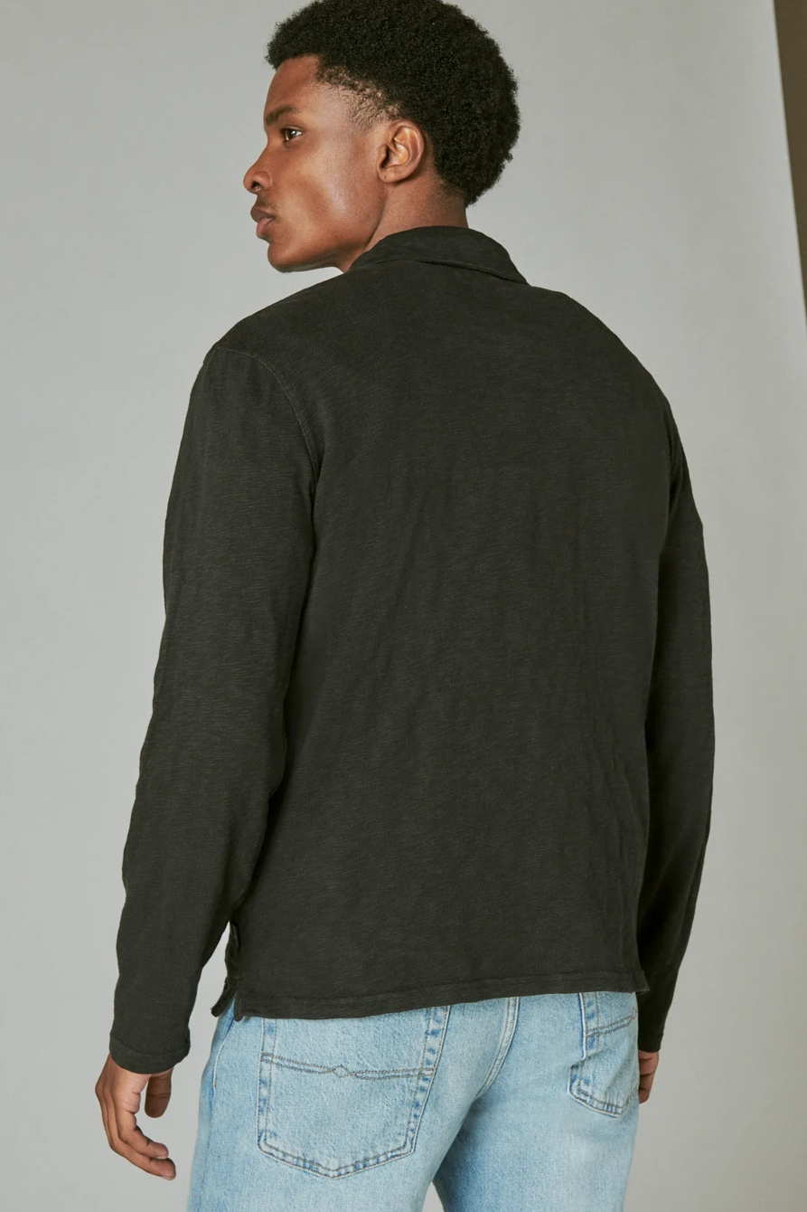 WASHED LONG SLEEVE KNIT SHIRT, image 5