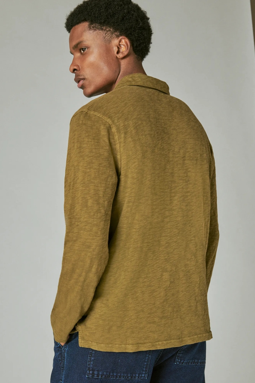 WASHED LONG SLEEVE KNIT SHIRT, image 4
