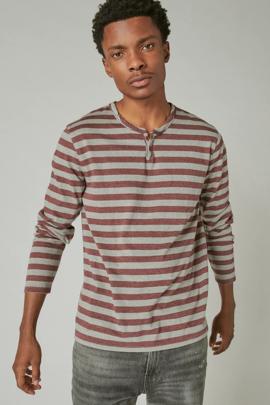 VENICE BURNOUT NOTCH NECK LONG SLEEVE TEE, image 1