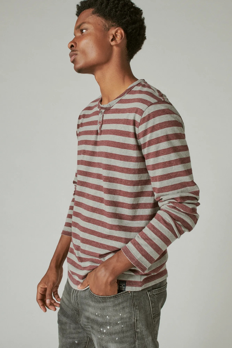 VENICE BURNOUT NOTCH NECK LONG SLEEVE TEE, image 3