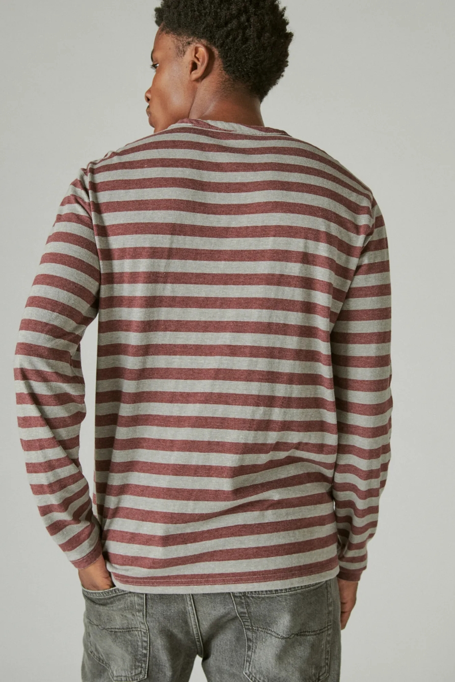 VENICE BURNOUT NOTCH NECK LONG SLEEVE TEE, image 4