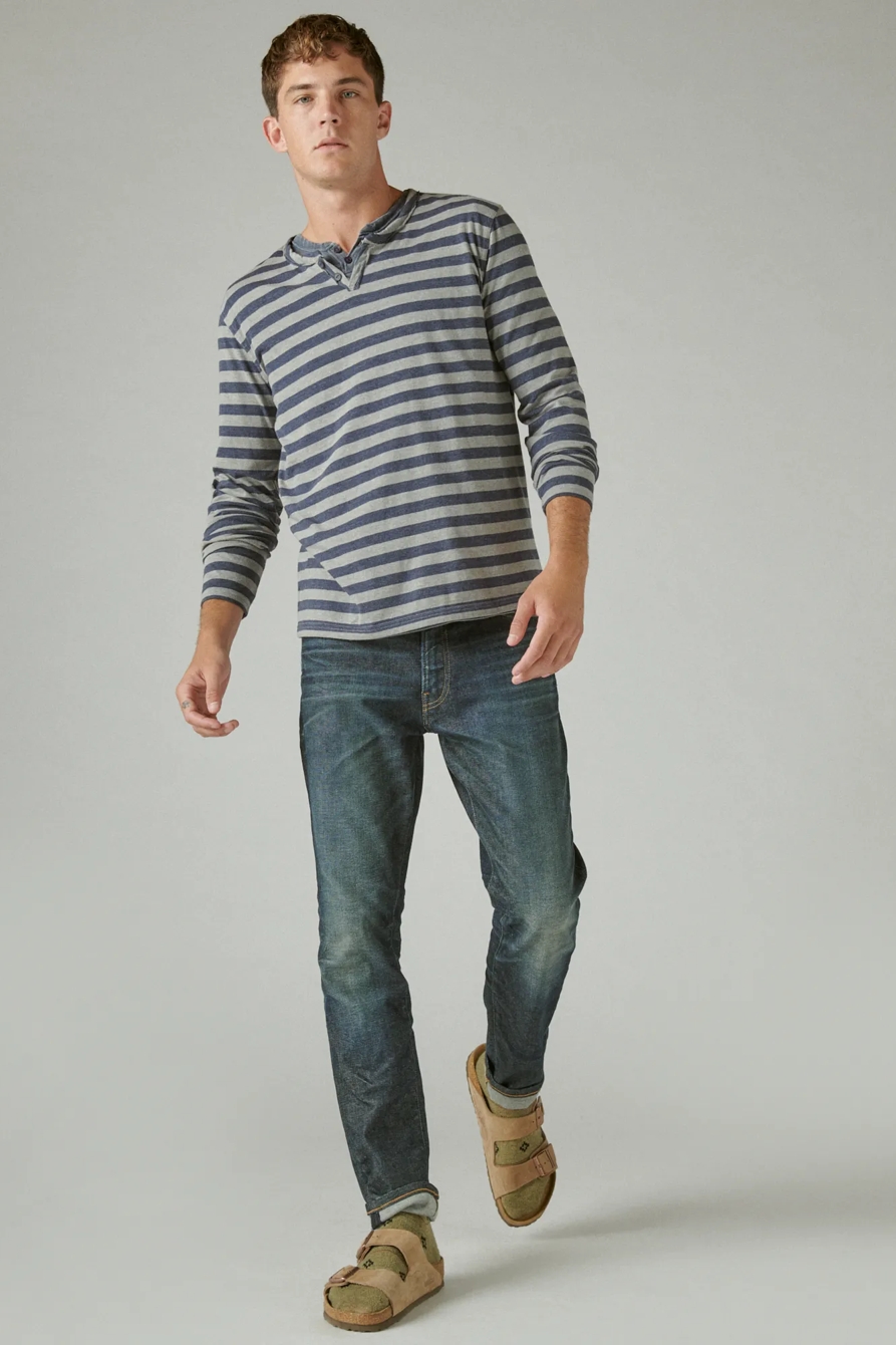 VENICE BURNOUT NOTCH NECK LONG SLEEVE TEE, image 2
