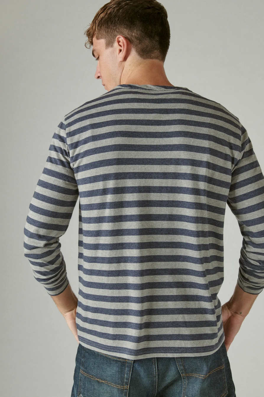 VENICE BURNOUT NOTCH NECK LONG SLEEVE TEE, image 4