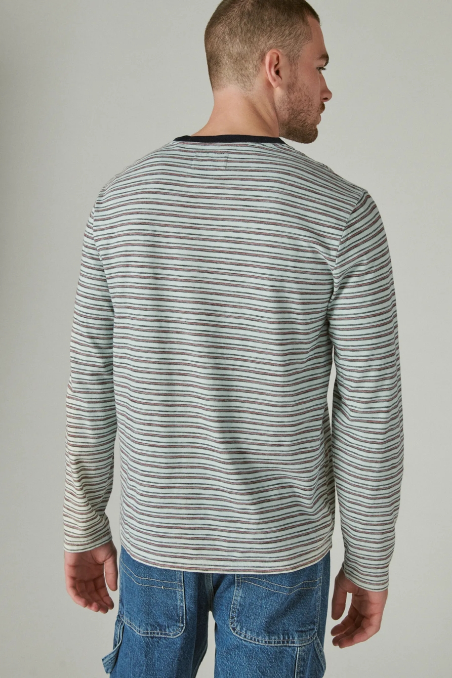 LONG SLEEVE INDIGO MULTI CREW, image 4
