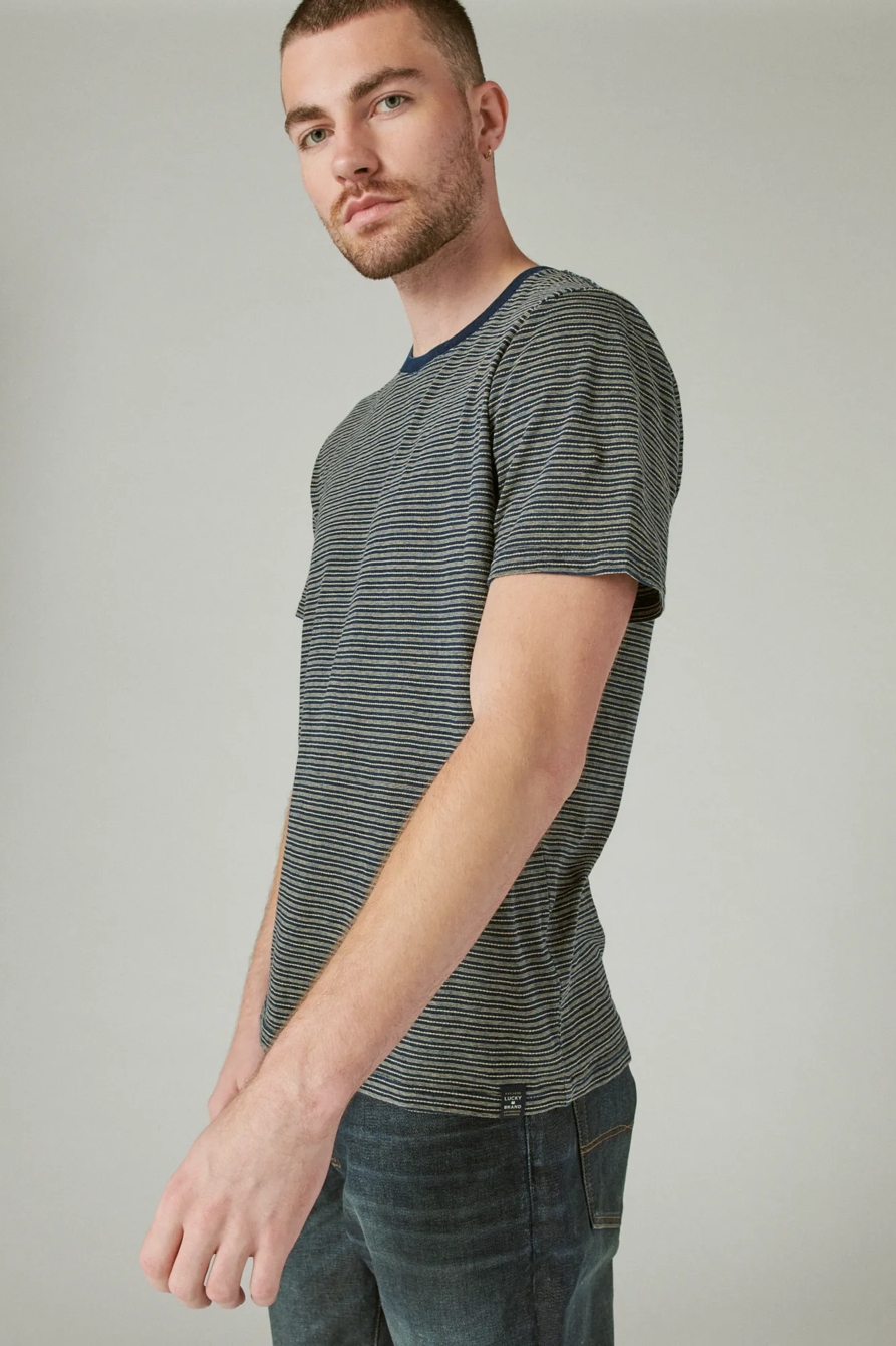 INDIGO STRIPE CREW, image 3