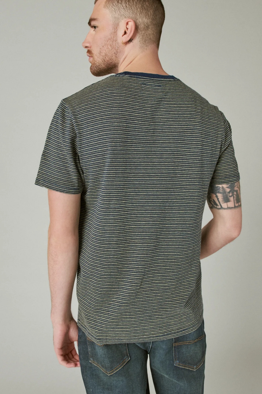 INDIGO STRIPE CREW, image 4