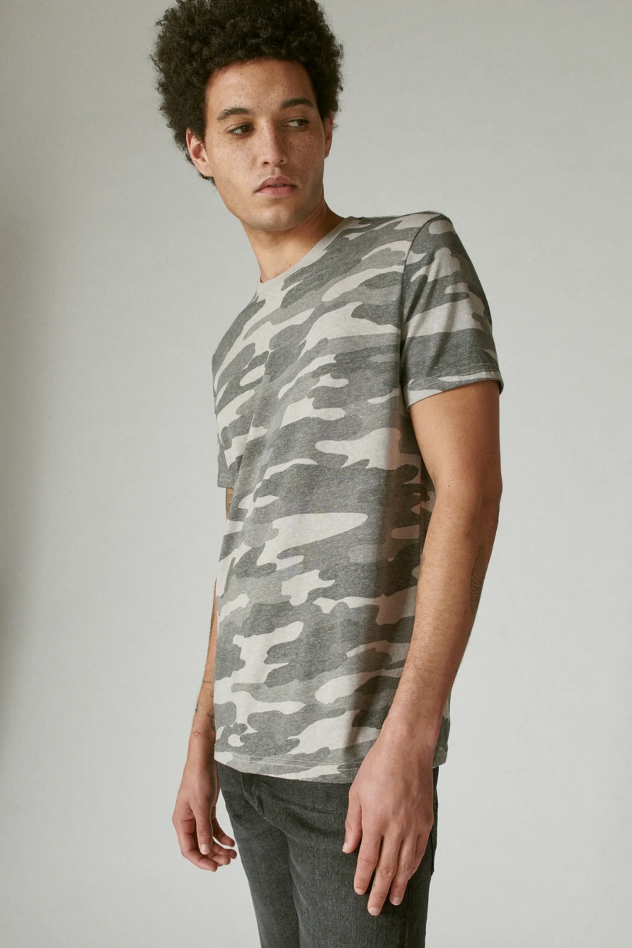 VENICE BURNOUT CAMO CREW NECK TEE, image 3