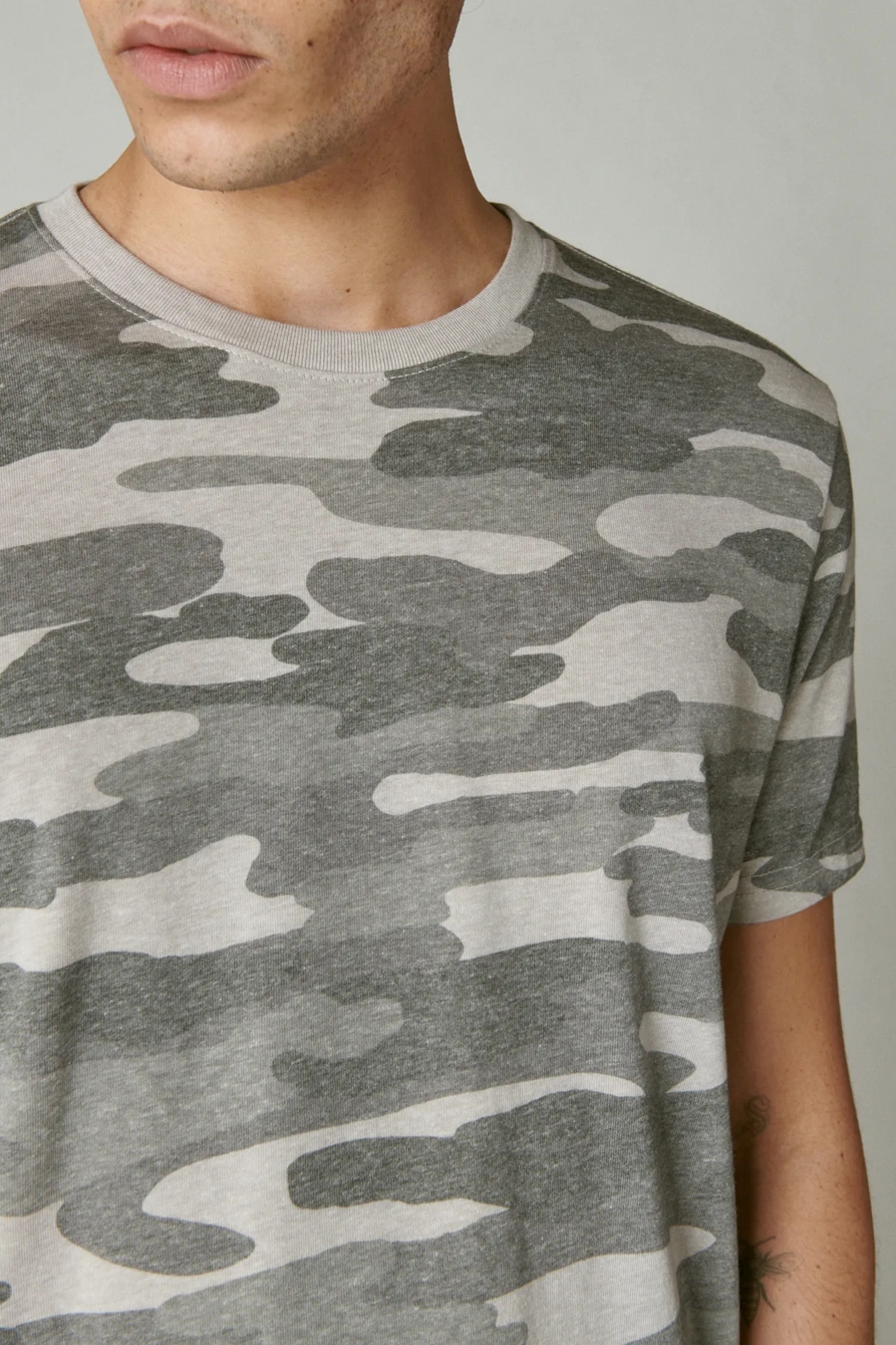 VENICE BURNOUT CAMO CREW NECK TEE, image 5