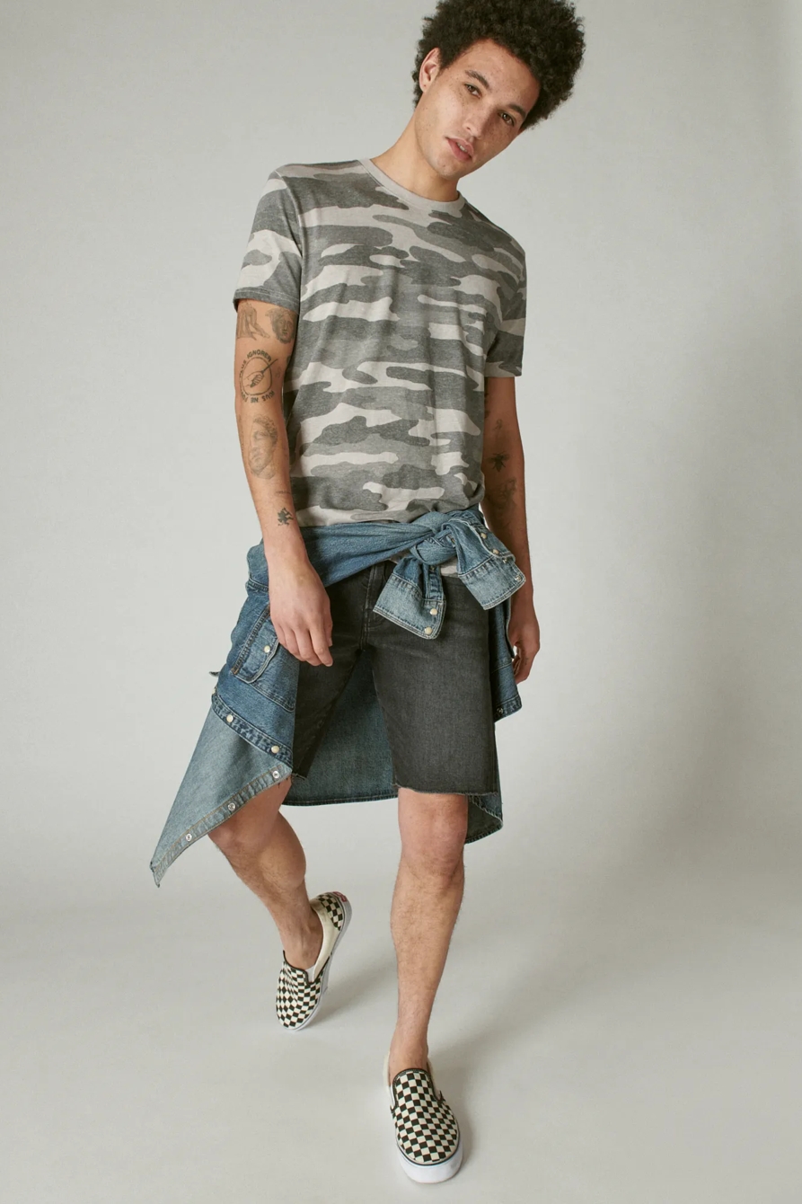 VENICE BURNOUT CAMO CREW NECK TEE, image 6