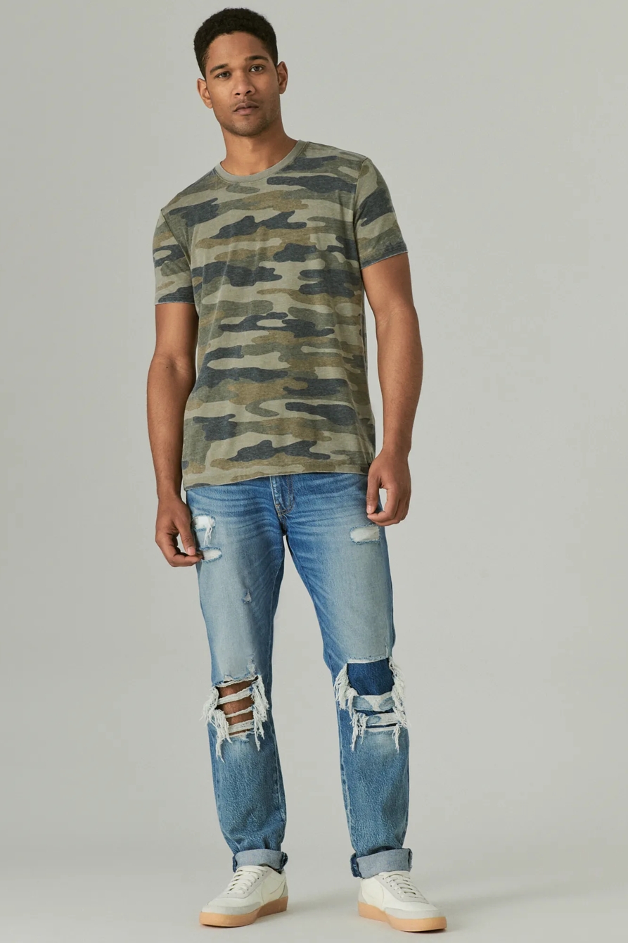 VENICE BURNOUT CAMO CREW NECK TEE, image 2