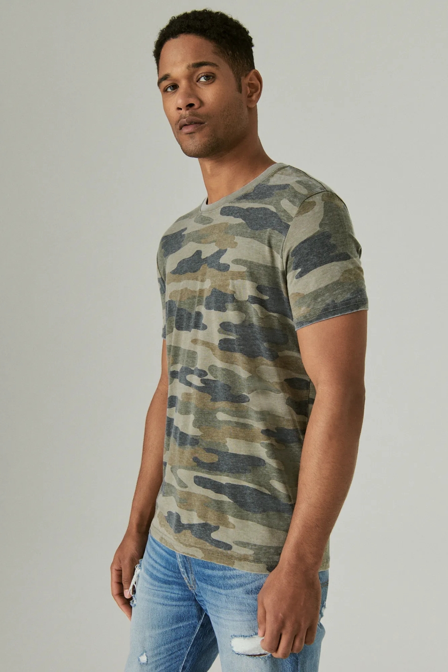 VENICE BURNOUT CAMO CREW NECK TEE, image 3
