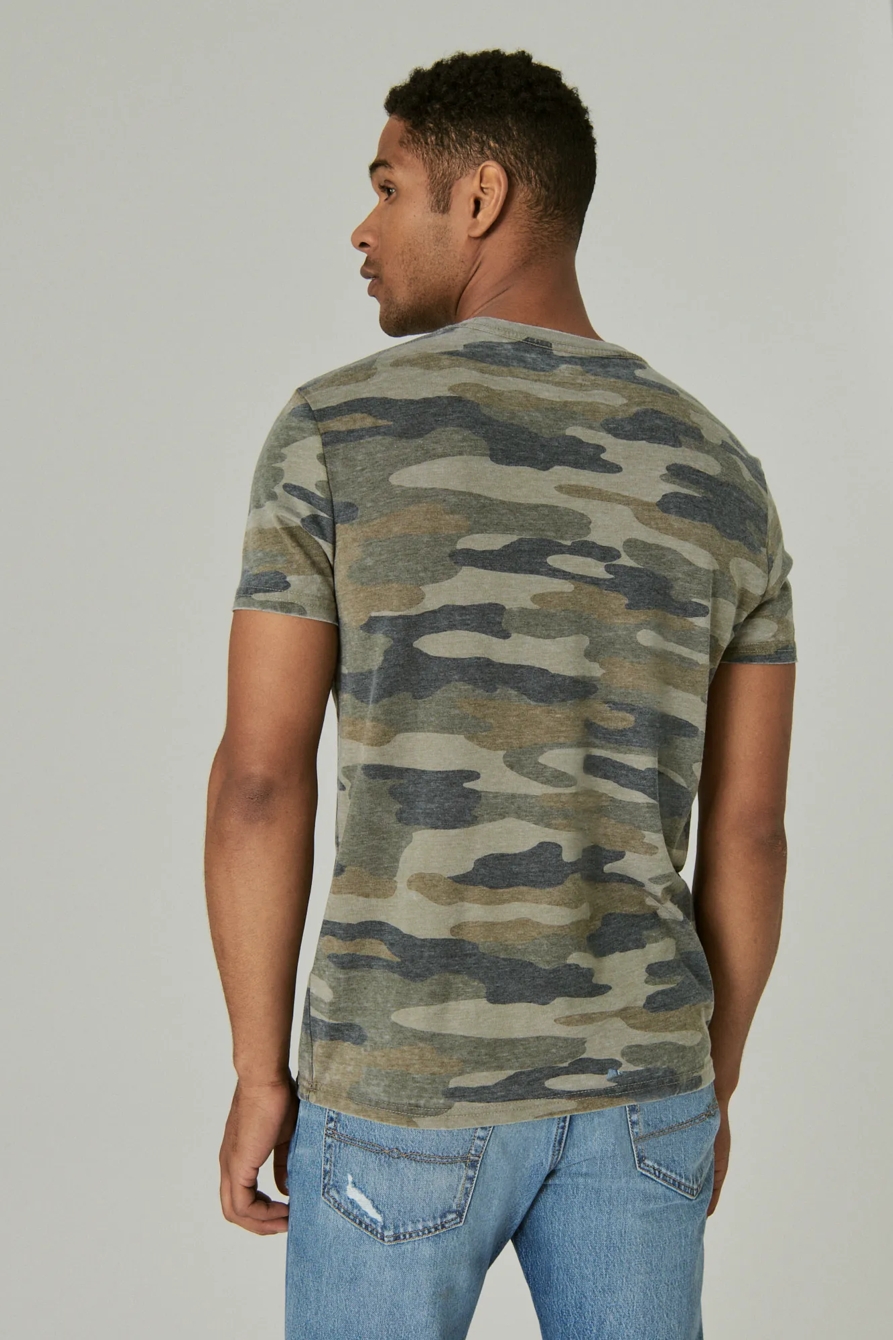 VENICE BURNOUT CAMO CREW NECK TEE, image 4