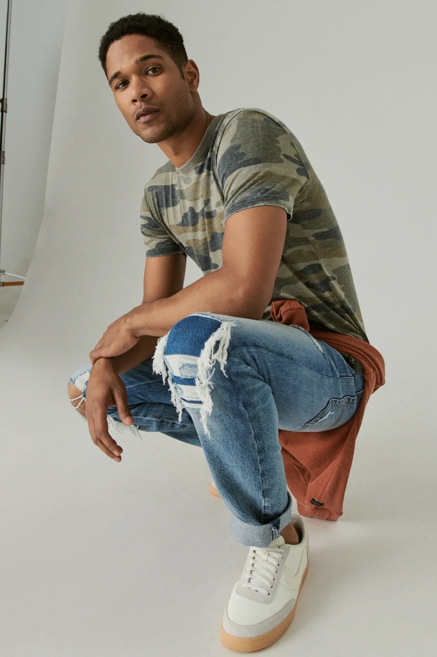 VENICE BURNOUT CAMO CREW NECK TEE, image 6