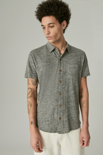 LINEN BUTTON UP SHIRT, image 1