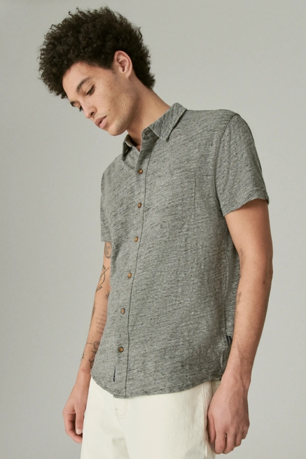 LINEN BUTTON UP SHIRT, image 3
