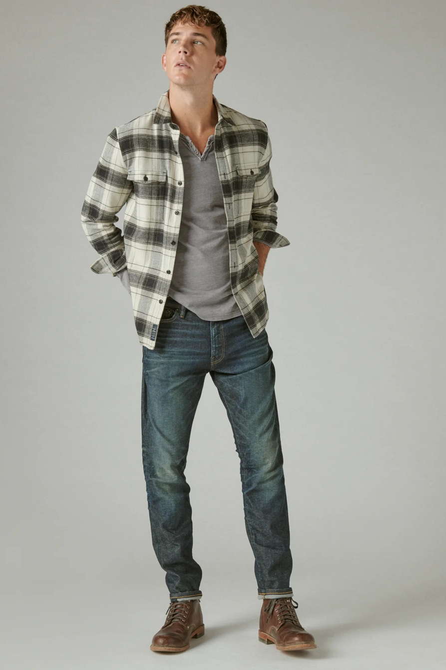 VENICE BURNOUT NOTCH NECK LONG SLEEVE TEE, image 2