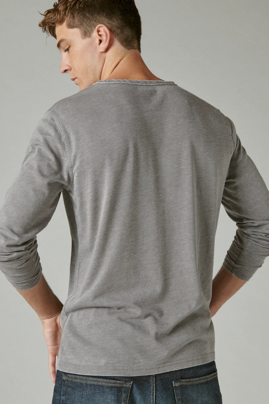 VENICE BURNOUT NOTCH NECK LONG SLEEVE TEE, image 4