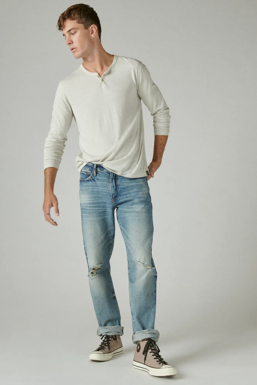 VENICE BURNOUT NOTCH NECK LONG SLEEVE TEE, image 2