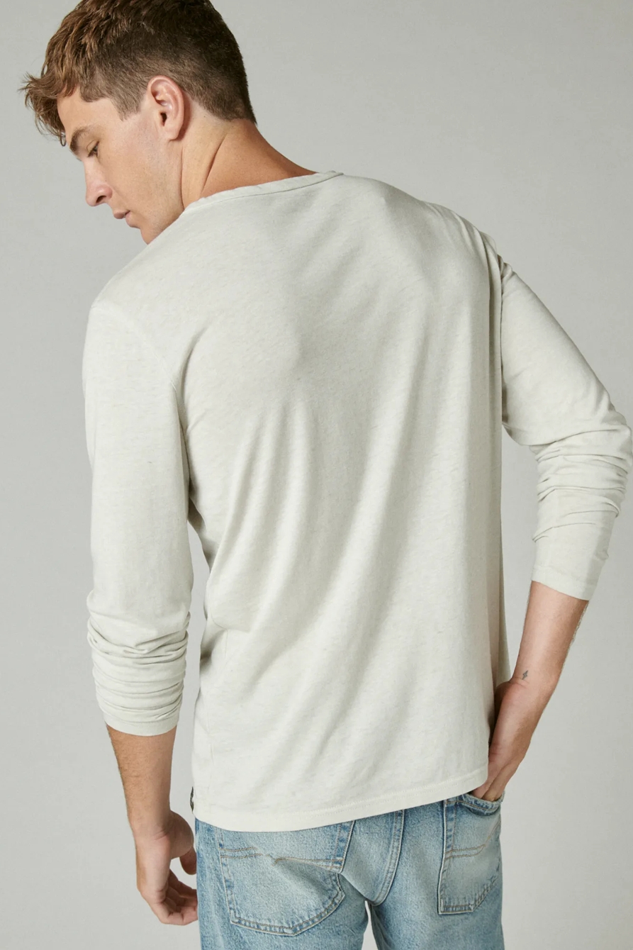 VENICE BURNOUT NOTCH NECK LONG SLEEVE TEE, image 3