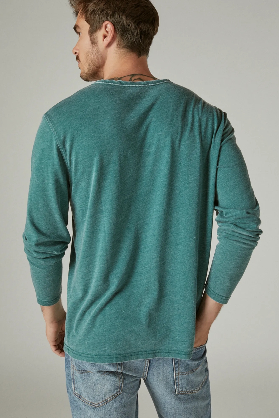 VENICE BURNOUT NOTCH NECK LONG SLEEVE TEE, image 4