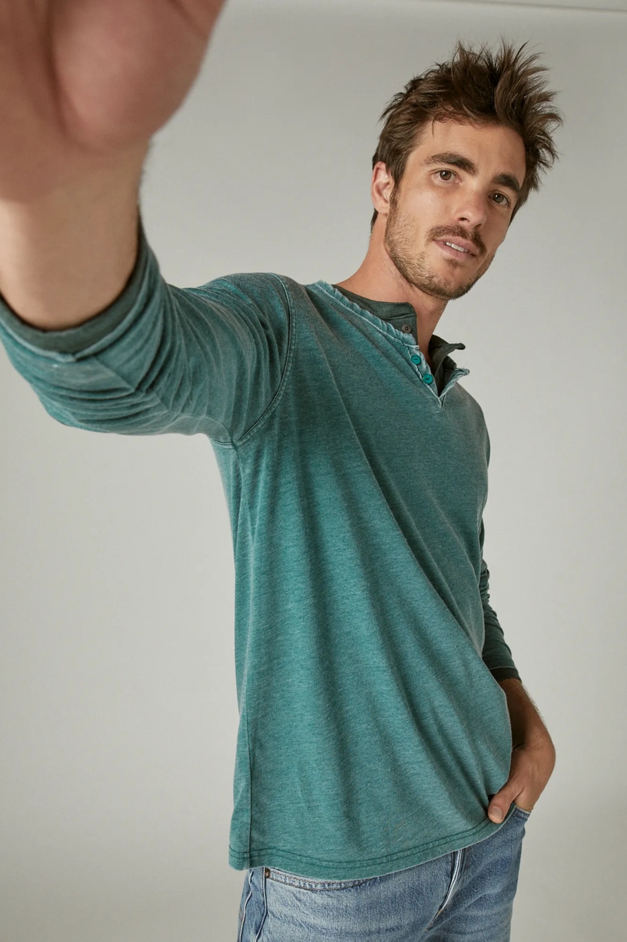 VENICE BURNOUT NOTCH NECK LONG SLEEVE TEE, image 6