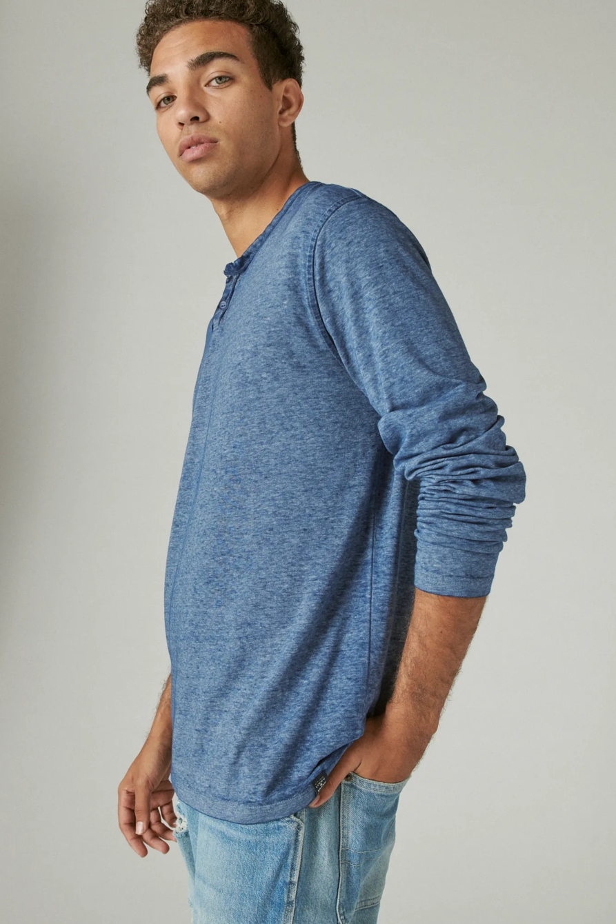 VENICE BURNOUT NOTCH NECK LONG SLEEVE TEE, image 3