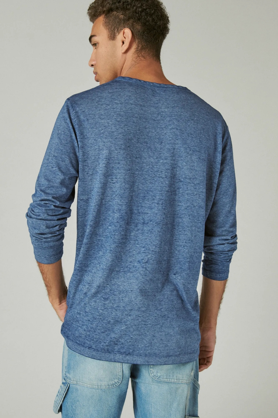 VENICE BURNOUT NOTCH NECK LONG SLEEVE TEE, image 4