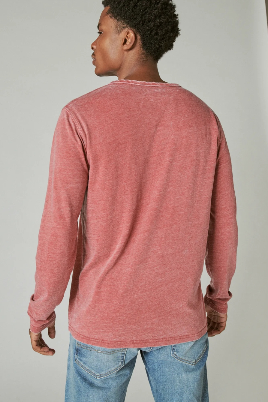 VENICE BURNOUT NOTCH NECK LONG SLEEVE TEE, image 4