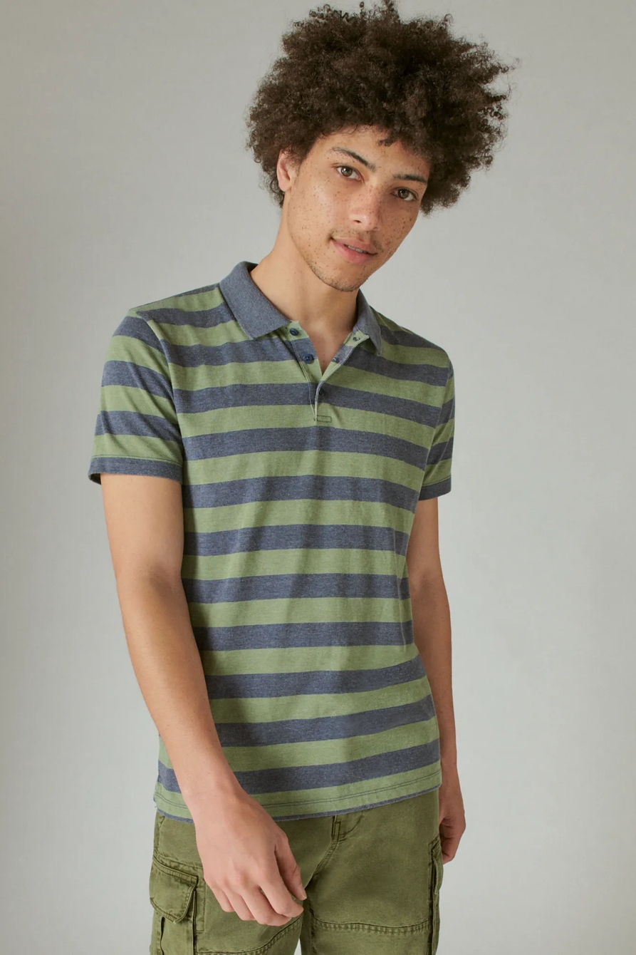 VENICE BURNOUT WIDE STRIPE POLO, image 3