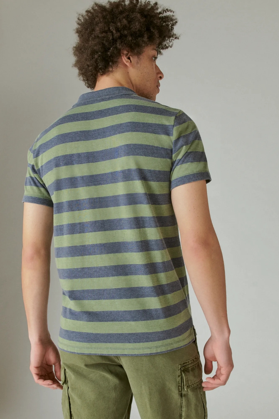 VENICE BURNOUT WIDE STRIPE POLO, image 2