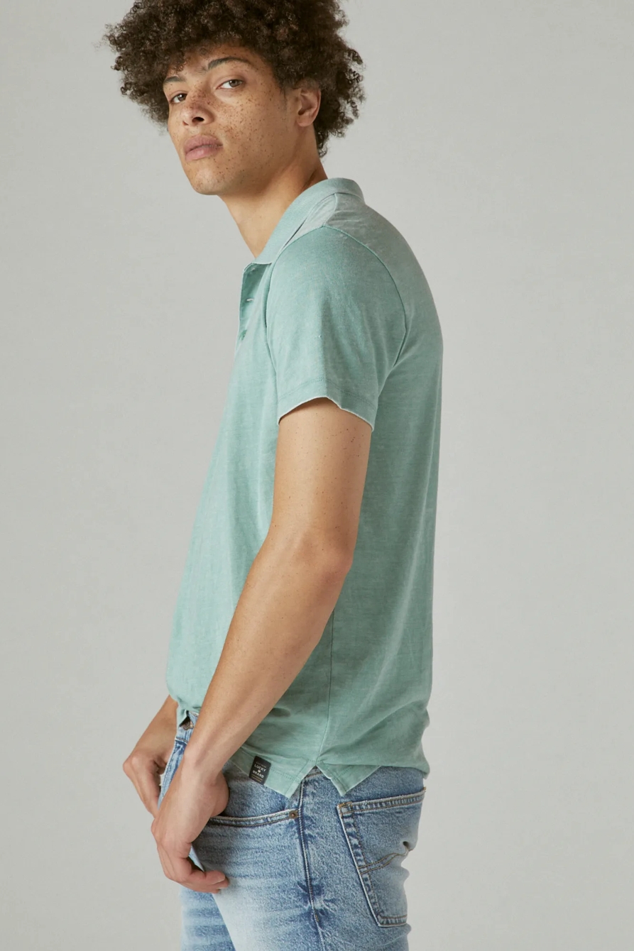 VENICE BURNOUT SHORT SLEEVE POLO, image 3