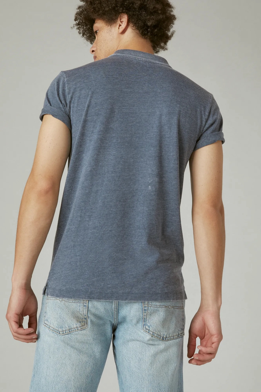 VENICE BURNOUT SHORT SLEEVE POLO, image 4